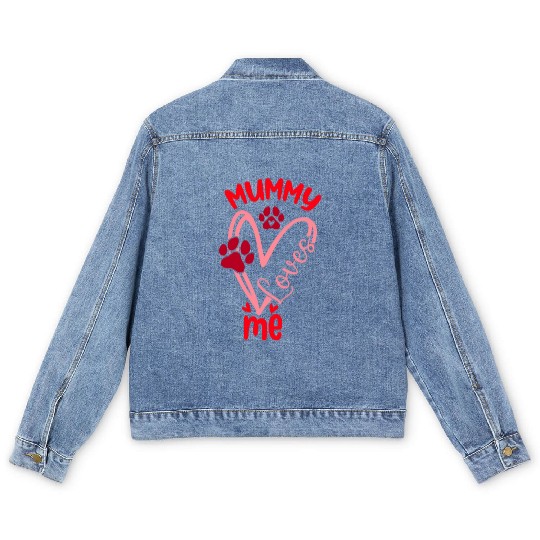 Mummy loves me Men's Denim Jackets