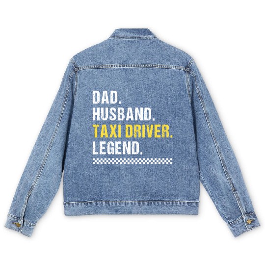 Dad Taxi Driver Men's Denim Jackets