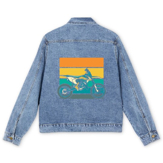 Dirt Bike Mx Motocross Supermoto Men's Denim Jackets