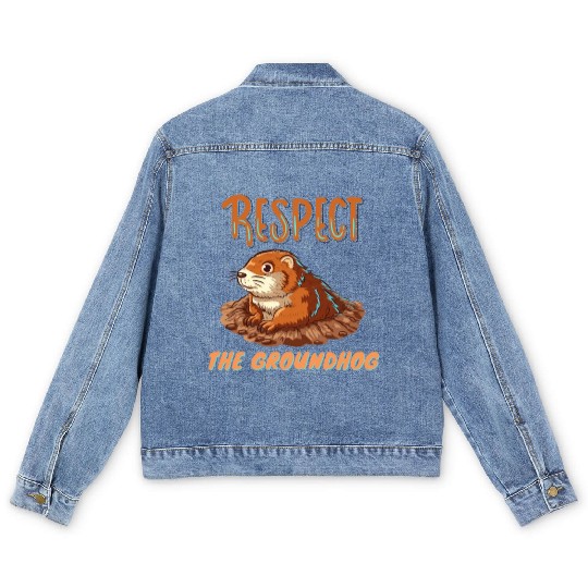respect the groundhog Men's Denim Jackets