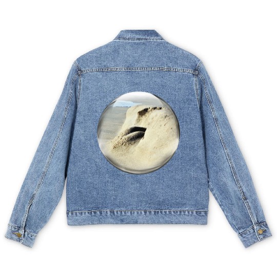 Life in a Bubble Collection-Bottoms Up Face First Men's Denim Jackets
