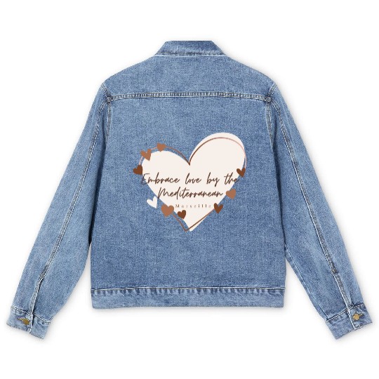 Embrace love by the Mediterranean Men's Denim Jackets