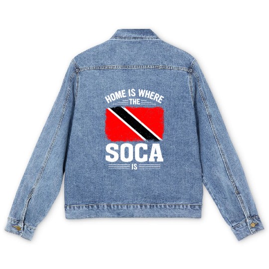 Soca Dance Trinidad Tobago Men's Denim Jackets