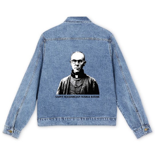 Saint Maximilian Maria Kolbe Men's Denim Jackets