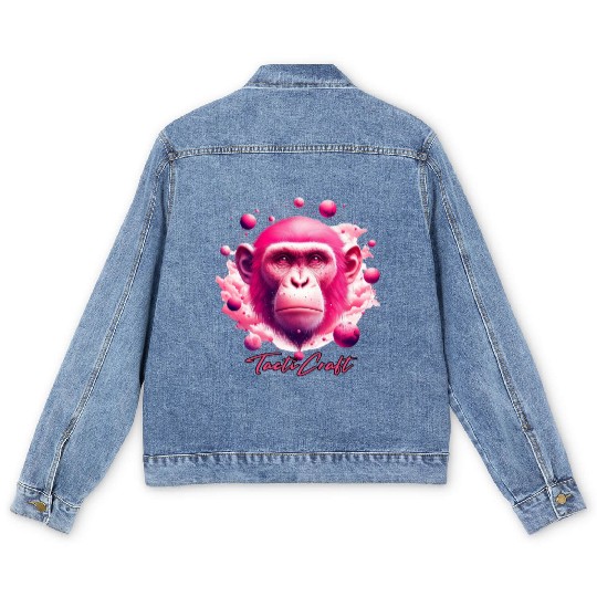 TactiCraft Pink Ape Galaxy Men's Denim Jackets