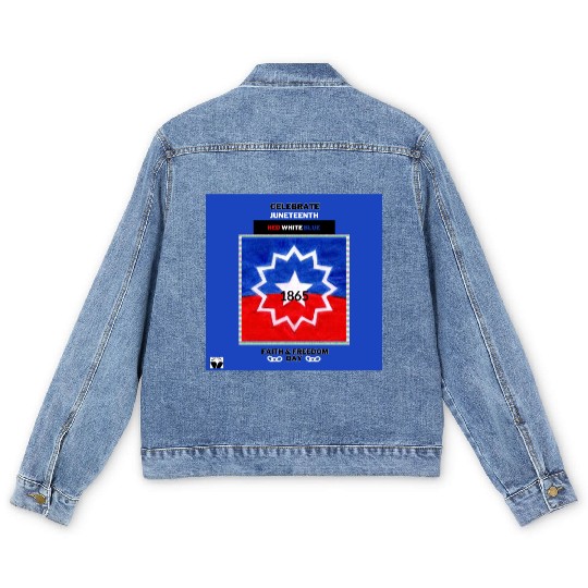 Celebrate Juneteenth: The Red White & Blue Men's Denim Jackets