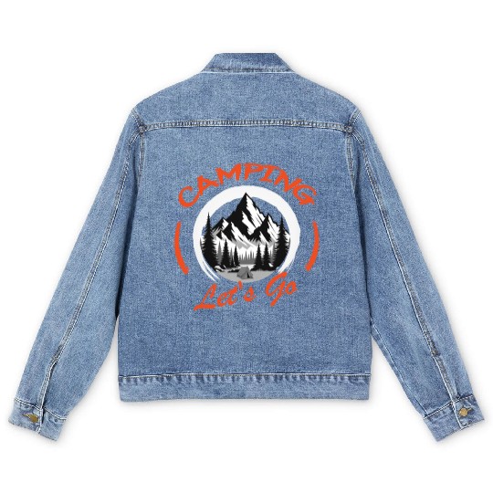 Camping Lets Go to nature and wilderness Men's Denim Jackets