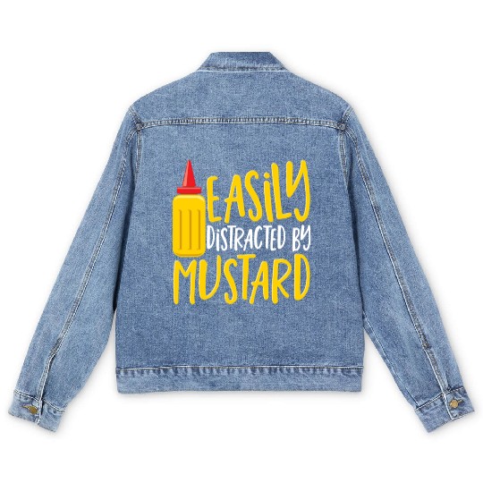 Hot Sauce Buffalo Sauce Ranch Dressing Condiment Men's Denim Jackets