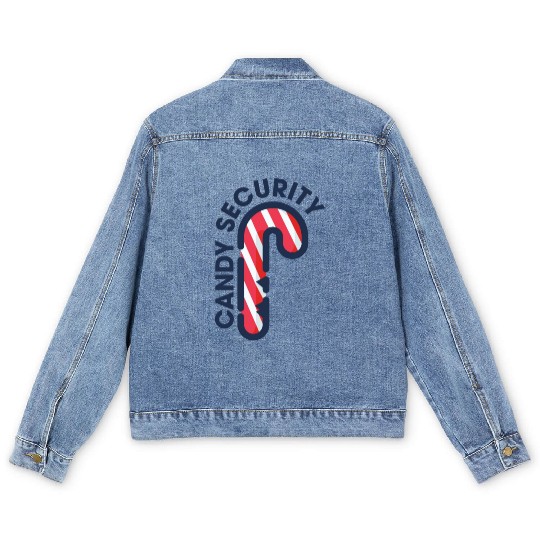 Candy Security Mom Dad Matching Birthday Costume Men's Denim Jackets