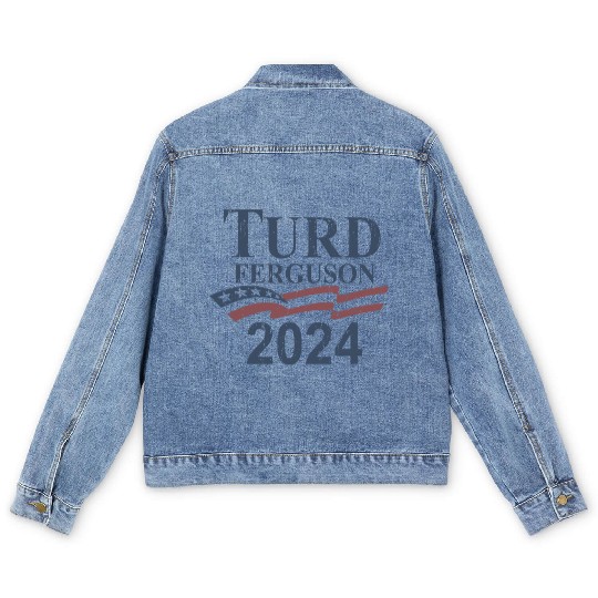 TURD FERGUSON for President 2024 RETRO Men's Denim Jackets