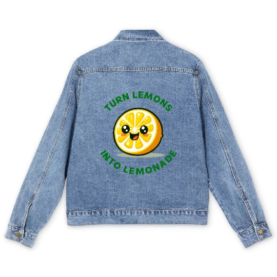 Turn Lemons Into Lemonade Men's Denim Jackets