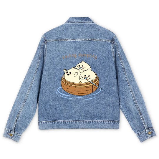 Happy Sailing Dumpling Men's Denim Jackets
