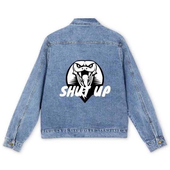 fanny angry snike shut up women men Men's Denim Jackets