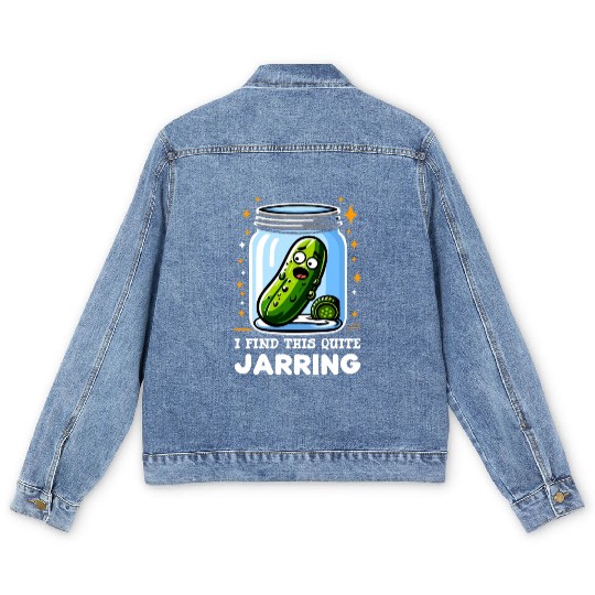 Pickle Lover Funny Pickle Dill pickle Pickled Men's Denim Jackets