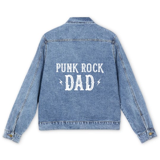 Punk Rock Dad Tattoos Punker Rocker Ska Men's Denim Jackets