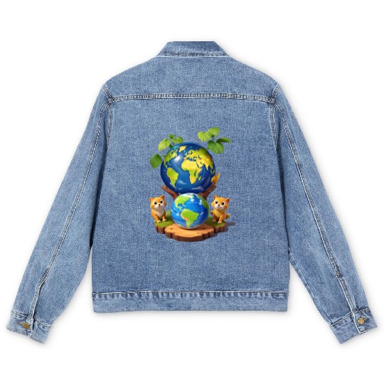 Earth Day Men's Denim Jackets