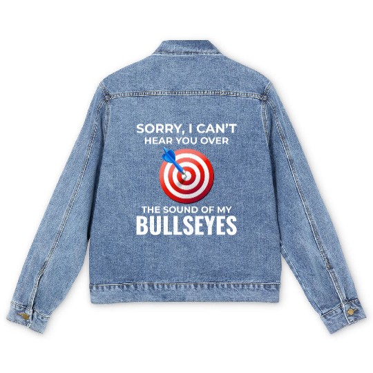 Archery Targets Archer Bullseye Shooting Sport Men's Denim Jackets