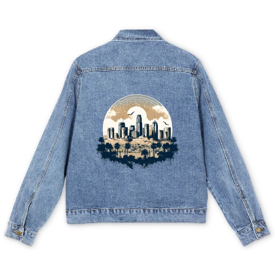 Los Angeles - City of Angels Men's Denim Jackets