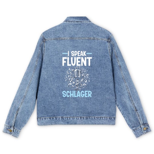 German Schlager Singer Germany Music Lover Men's Denim Jackets