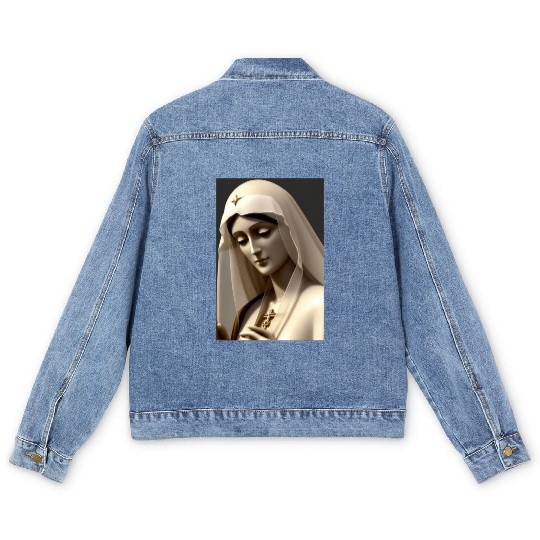 Virgin Mary Men's Denim Jackets