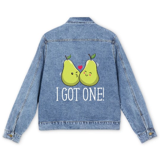 I Got One Honeymoon Bride Newlywed Future Wife Fia Men's Denim Jackets