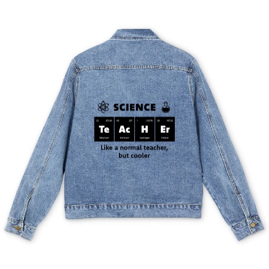Primary Elements of Humour Science Teacher Te Ac Men's Denim Jackets