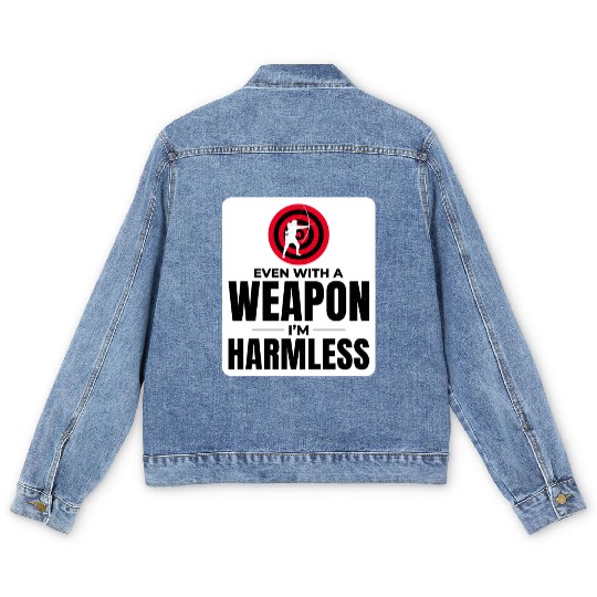 Archery Targets Archer Bullseye Shooting Sport Men's Denim Jackets