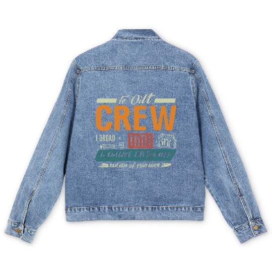 Typography Design Men's Denim Jackets