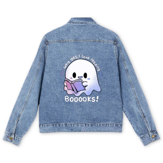 Why yes, I love reading booooks Men's Denim Jackets