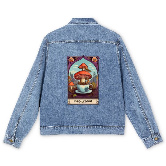 Fungi Fancy Tarot Men's Denim Jackets