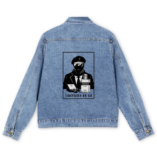 Irish Fathers Day - Tiocfaidh Ár Lá Men's Denim Jackets