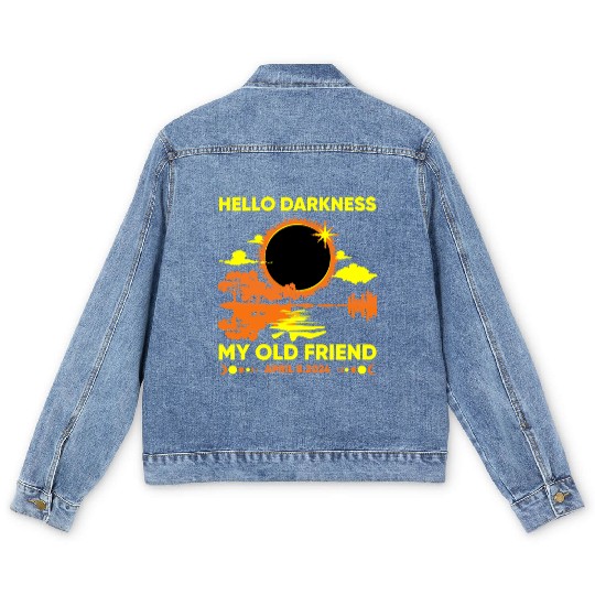 Hello Darkness My Old Friend - April 8th 2024 Men's Denim Jackets