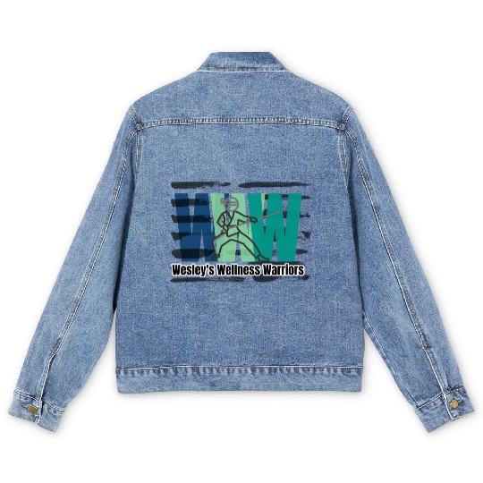 Wesley's Wellness Warriors - First Steps Fundraise Men's Denim Jackets