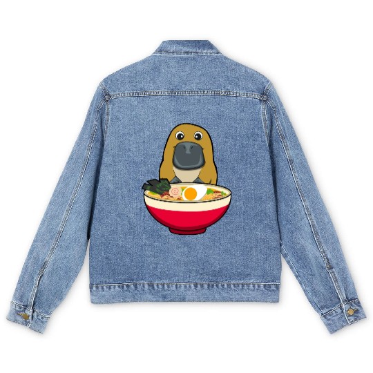 PLATYPUS RAMEN Men's Denim Jackets
