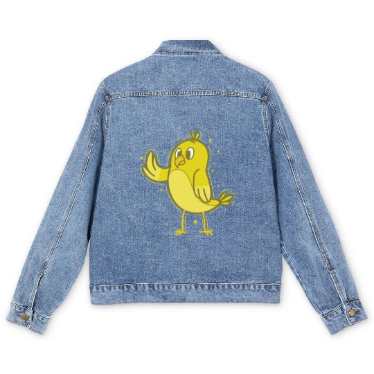 Canary waving Men's Denim Jackets