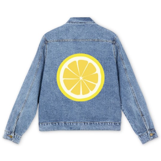 Citrus - Fruits - Orange - Lime - Grapefruit Men's Denim Jackets