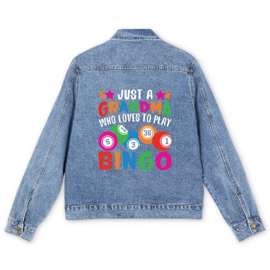 Bingo Grandma Men's Denim Jackets