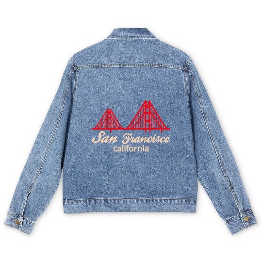San Francisco California Men's Denim Jackets