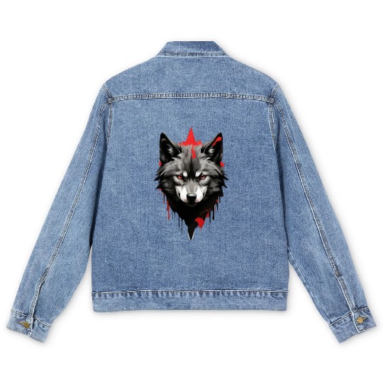 Three Wolf Moon Men's Denim Jackets