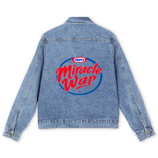 MIRACLE WAP RAP SONG LYRIC MEME Men's Denim Jackets