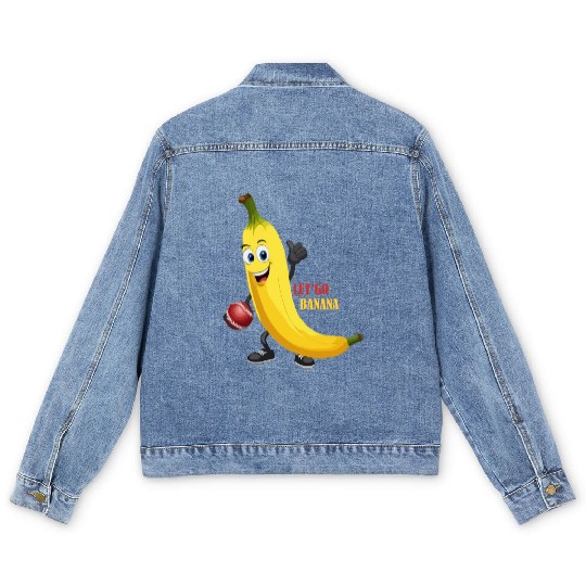 BANANA PLAY BASEBALL Men's Denim Jackets