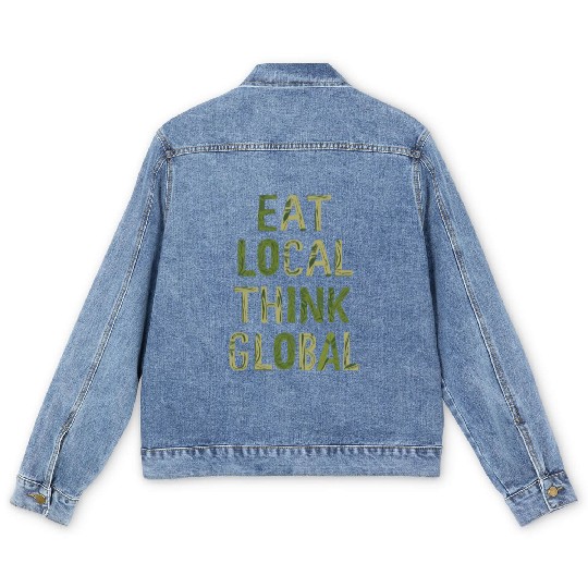 Farmers Market Farmer Agriculture Farming Food Men's Denim Jackets