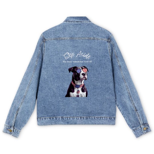 Step Aside The Party Animal Has Arrived AmStaff Men's Denim Jackets