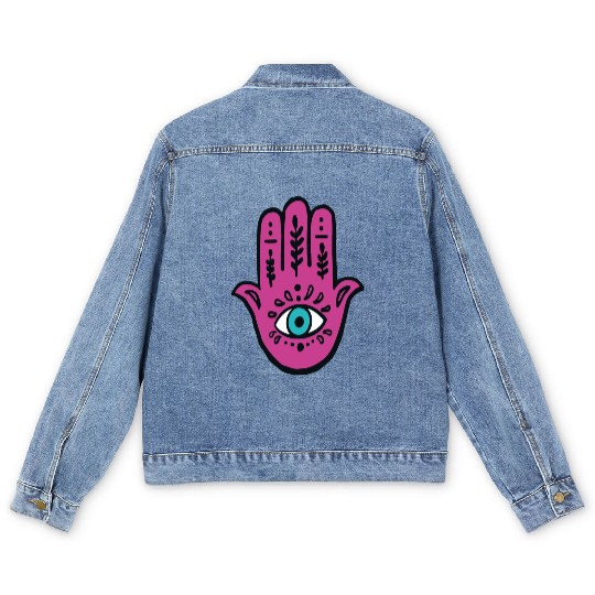 Eye Spiritual Aesthetic Esoteric Mystical Themed Men's Denim Jackets
