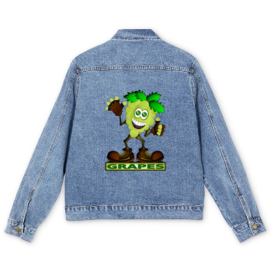 GREEN GRAPES Men's Denim Jackets
