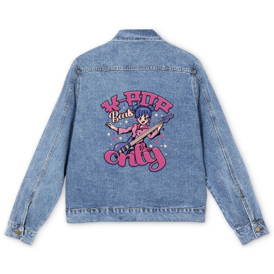 K-Pop Korean Music K-Pop Beats Only Men's Denim Jackets