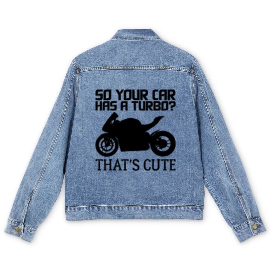Funny Motorcycle Sportbike Gift Men Women Motorbik Men's Denim Jackets