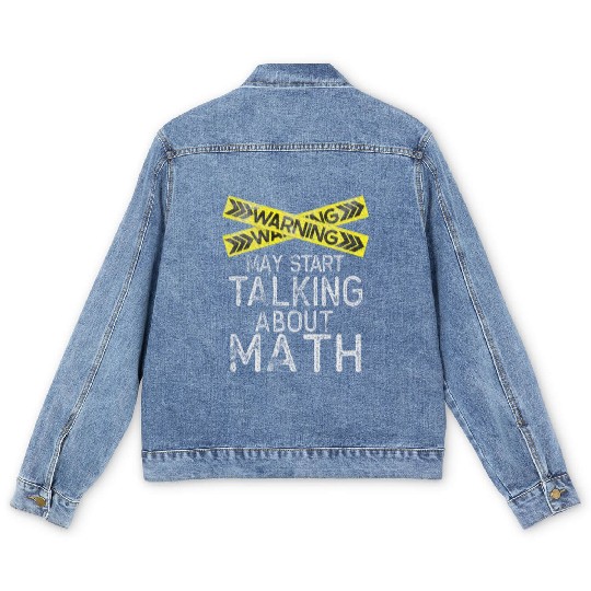 Math Lover, Math Humor, Sarcastic Math Men's Denim Jackets