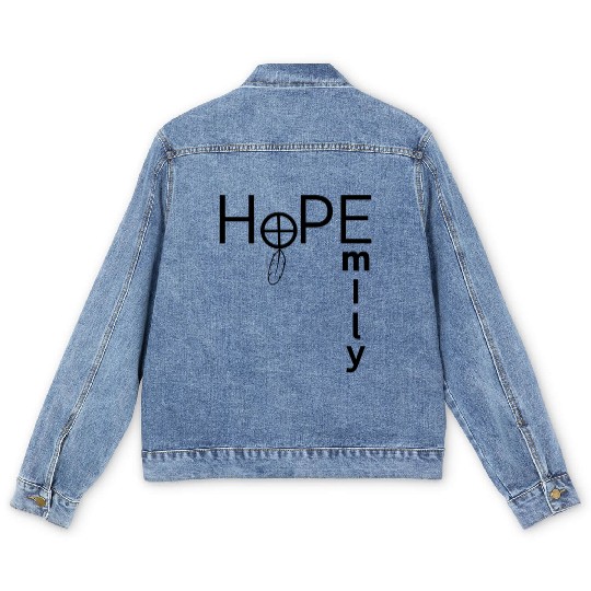 HoPE for Emily Holoprosencephaly Awareness Men's Denim Jackets