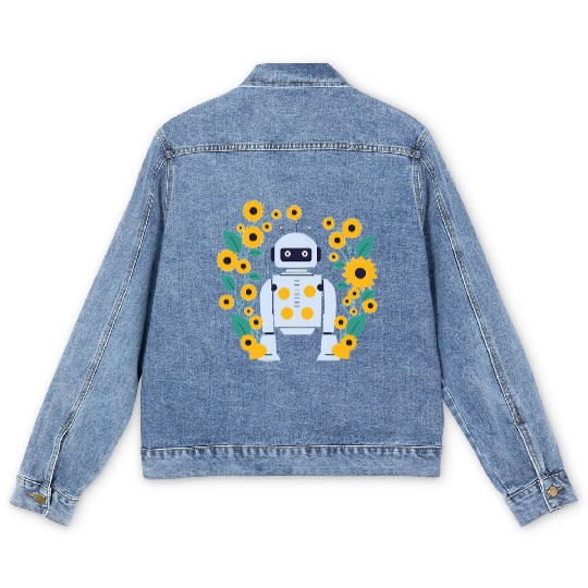 Spring robot Men's Denim Jackets